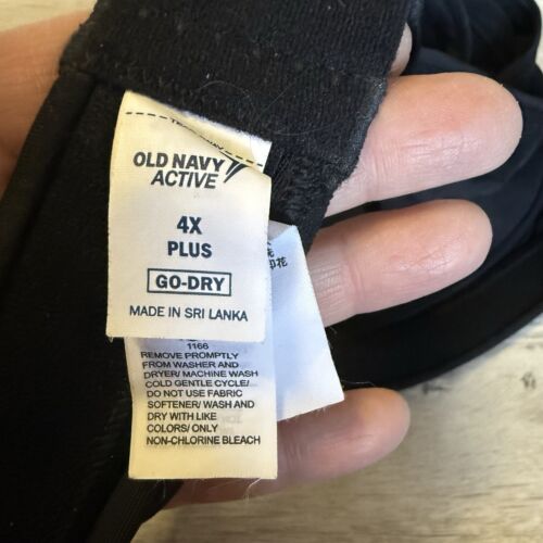 Old Navy Power Soft Go-Dry schwarzer Sport-BH Damengröße 4X NEU - Bild 7 von 7