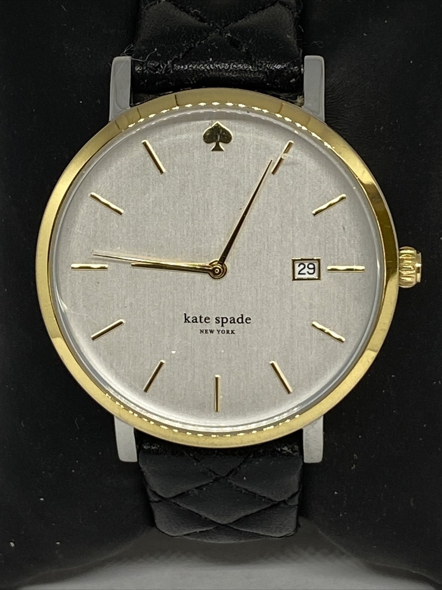 Kate Spade Newyork 0125 Women\'s Black Leather White Analog Quartz Watch ZW147 Kate Spade Newyork 0125 Women\ main image 3