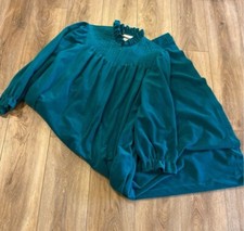 Vintage Gillian O Malley Green Zip Up Robe Size M/12-14