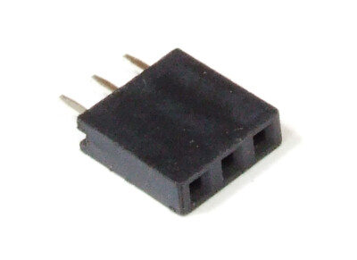 3-Pin Pol Single Row Header Female Straight Socket Buchsenleiste 1-reihig 2.54mm
