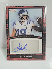 2022 Sage Artistry Jake Bobo Red Autograph Card #A-JB / SEATTLE SEAHAWKS