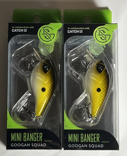 Googan Squad - Mini Banger Squarebill Crankbait (LOT OF 2) 1/4oz Tennessee Shad