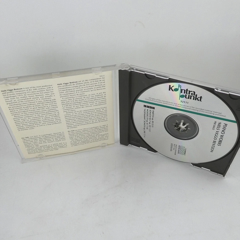 CD 1992 –  Niels Viggo Bentzon, Per Salo – Works For Piano - Bild 3 von 4