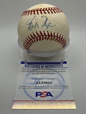Rich Nye Chicago Cubs Cardinals Signed Autograph Official Baseball PSA DNA