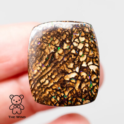 Natural Australian Boulder Opal Gorgeous Color & Pattern 26.03 Carat Unmounted