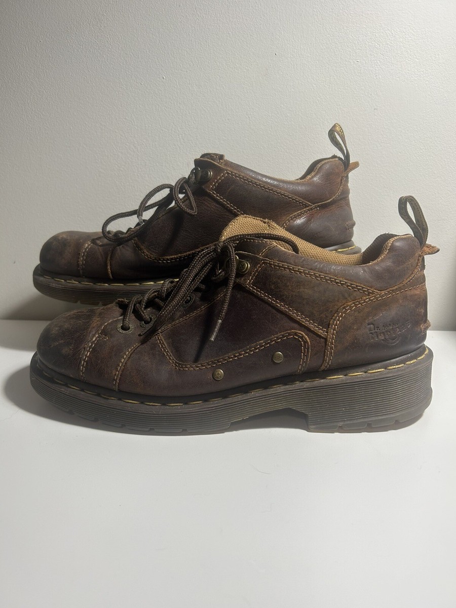 Dr Martens Oxford Shoes Men's Size 10 Toren Brown 8A79