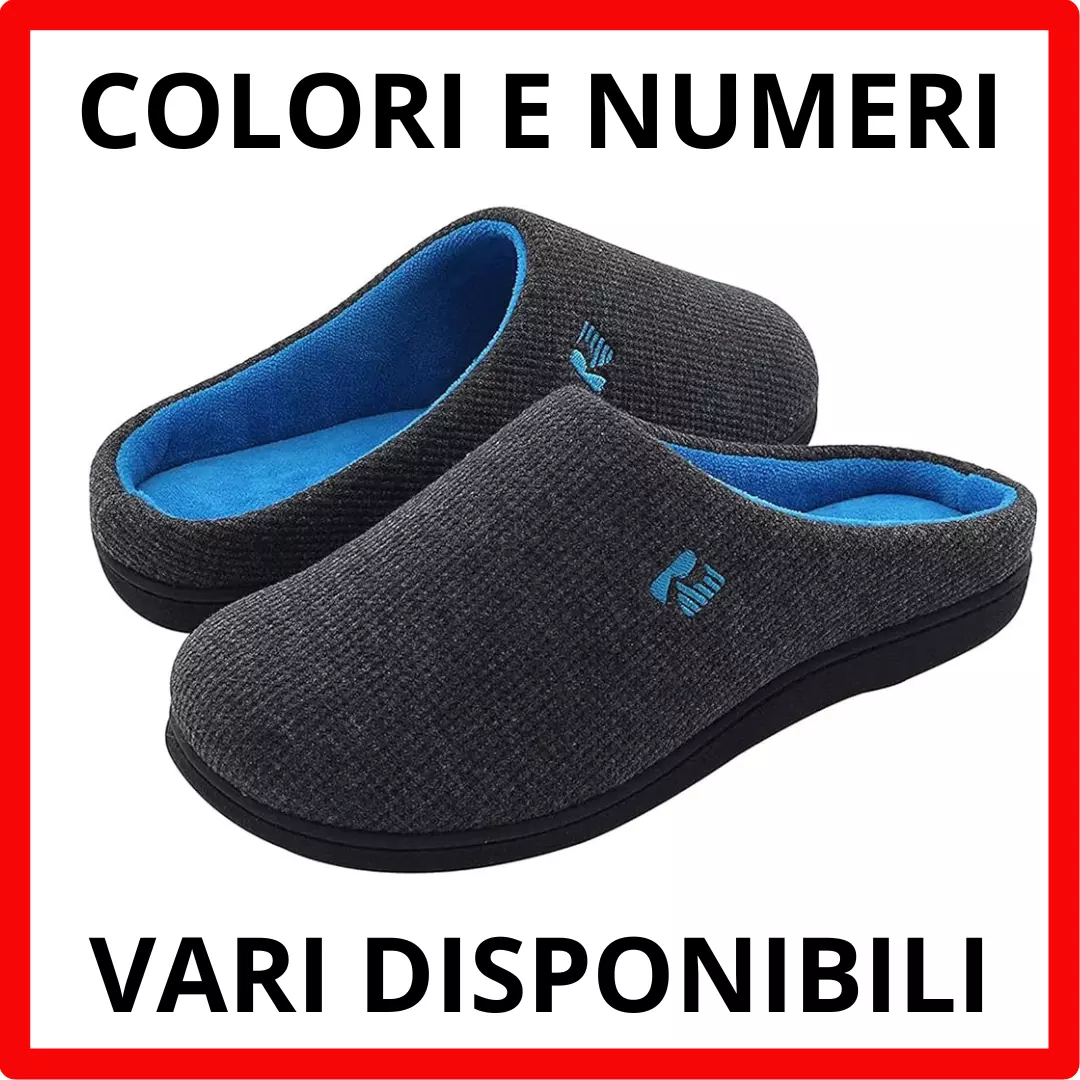 Pantofole uomo shop memory foam