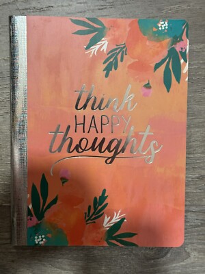Think Happy Thoughts College Rule Foil Cover Composition Book 9.75x7.5 200 Pages