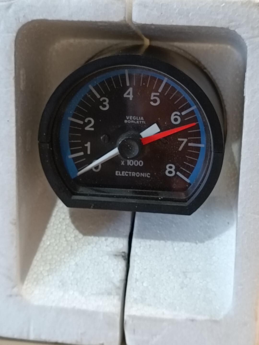 VEGLIA BORLETTI VINTAGE TACHOMETER NEW OLD STOCK FERRARI