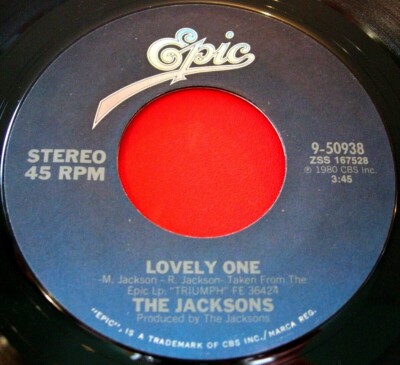 The Jacksons Lovely One 7'' US ORIG 1980 Epic 9-50938 b/w Bless His Soul VINYL
