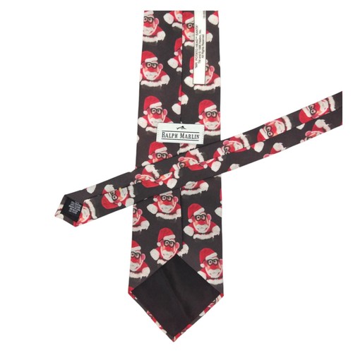 VTG RALPH MARLIN Mens Necktie MR. POTATO HEAD Santa Christmas Novelty Tie 3.85 - Picture 7 of 8