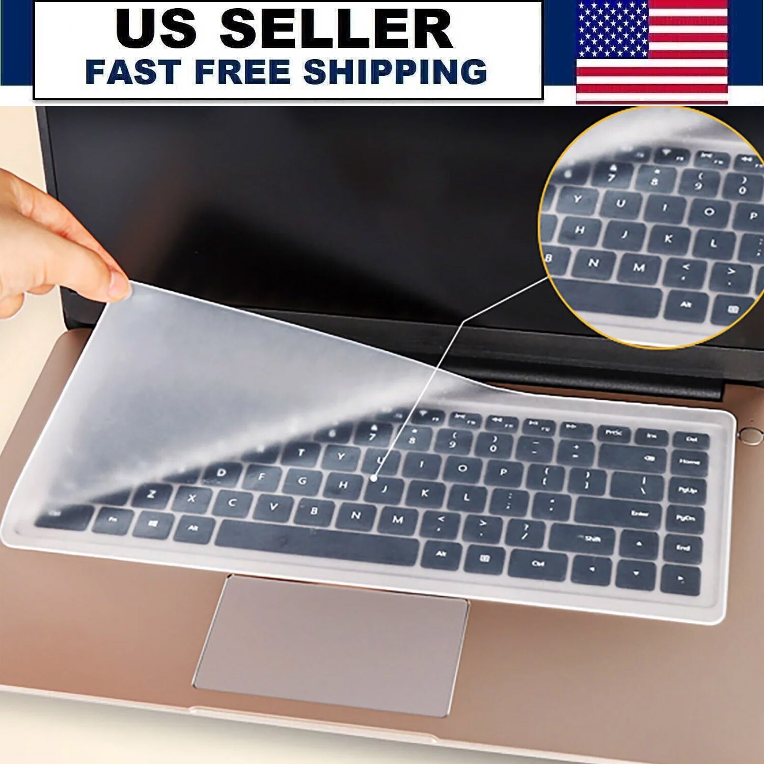 Universal Silicone Keyboard Cover Skin for MacBook Air Pro 11"12"13" 14