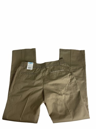 NWT Culver?s Men?s British Khaki Pants Sz 10 Flat Front Pants Unfinished Hem. - Picture 3 of 10
