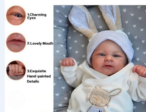 Reborn Puppe Lebensecht Baby Puppen Wie Echt Realistisch Newborn Baby Puppe - Bild 5 von 6