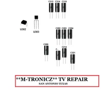 CAPACITOR KIT FOR  VIZIO  M702I-B3  POWER SUPPLY 09-70CAR050-00 