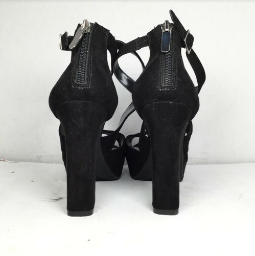 Limelight Lynlee Women's Platform Peep Toe Block Heels Black Size 8 - Picture 3 of 10