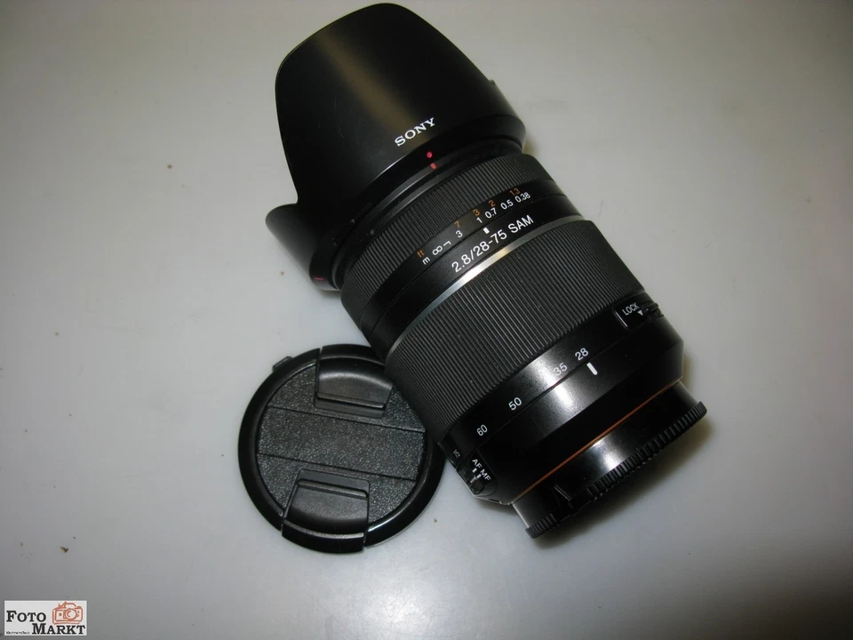 Sony Zoom-Objektiv 2,8/ 28-75 SAM - Typ SAL2875 für Alpha Spiegelreflexkameras - Bild 1 von 4