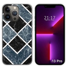 Coque En Silicone Compatible Avec IPhone 13 Pro (6.1) Design Marbre 06 Dessins