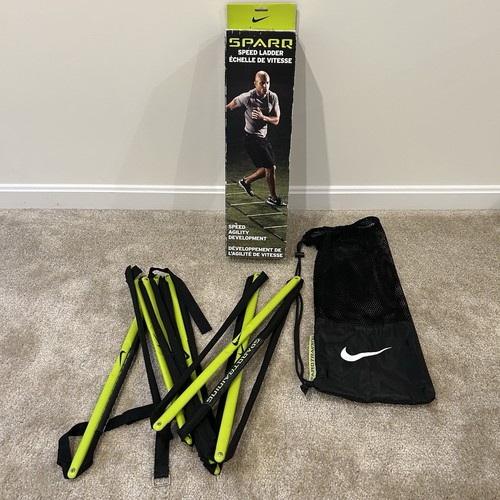 Nike SPARQ Speed Training Ladder 6 Rung + Carrying Bag Black Yellow