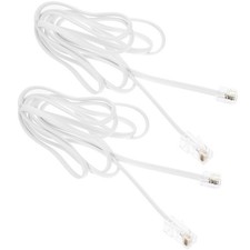 Phone Jack to Ethernet Adapter PVC Cable Rj11 to Rj45 Connector for Computer Use
