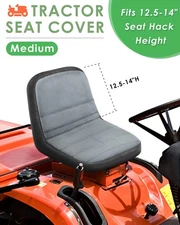 Universal Medium Lawn Mower Seat Cover Riding Garden Tractor Classic Craftsman