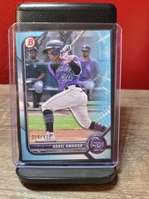 2022 Bowman Baseball #BP-109 Adael Amador Sky Blue Border Paper 028/499