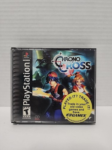Chrono Cross (Sony PlayStation 1, 2000) Complete CIB Black Label PS1 w manual
