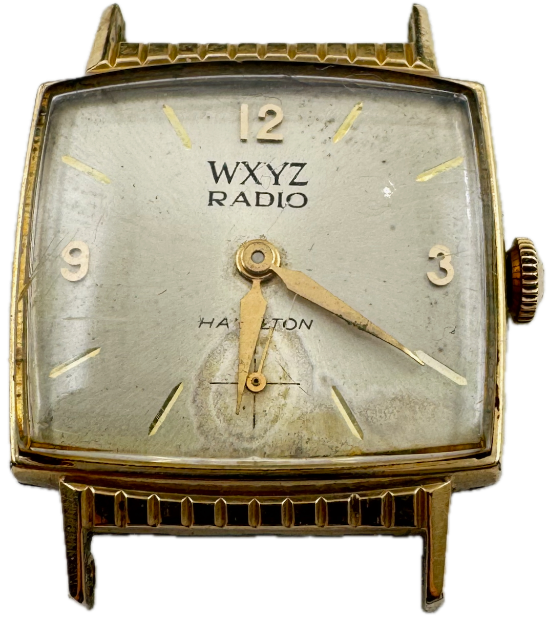 Vintage Hamilton WXYZ Radio Mens Mechanical Watch 686 Steel 10k RGP