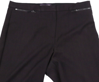 M&S Womens Marks & Spencer Grey Straight Trousers Size 12 Medium      zz