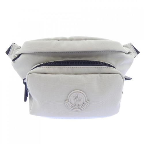 Moncler Durance Bag Gray Canvas Shoulder Used Authentic