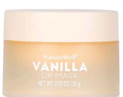 NATURE WELL Vanilla Glaze Hydrating Lip Mask Nourish& Moisturize, Clean, 0.70 Oz