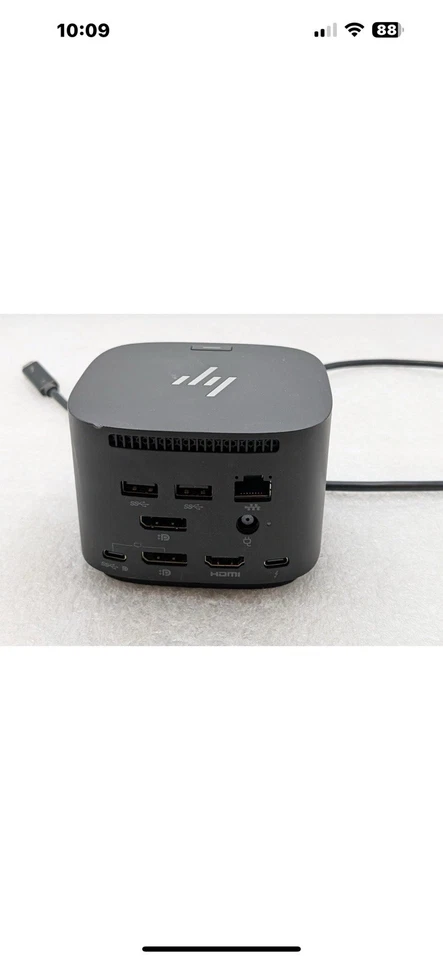 Estación de Acoplamiento HP Thunderbolt HSN-IX03 120W G4 USB-C + 120W Adaptador de CA Foto 3 de 4