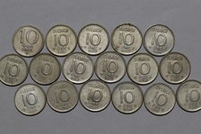 🧭 🇸🇪 SWEDEN 10 ORE 1950-1962 ALL SILVER MELT VALUE $26.18 B91 #120 XR39