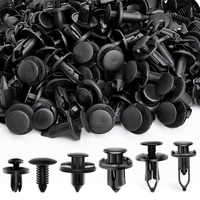 200PCS Car Retainer Clips 6Mm 7Mm 8Mm 9Mm 10Mm Expansion Screws Replacement Kit