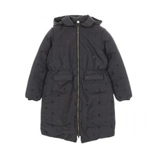 BURBERRY Down jacket coat hoodie 12Y 152cm polyester Black Used Women