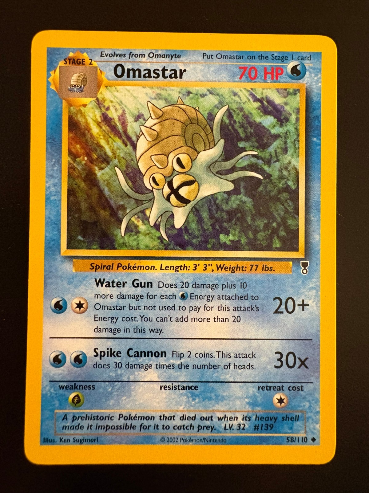 Omastar 58/110 Pokemon Legendary Collection Uncommon NM Near Mint