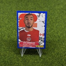 2026 Panini FIFA World Cup Sticker Blue Flood Crumple Derek Cornelius #CAN7