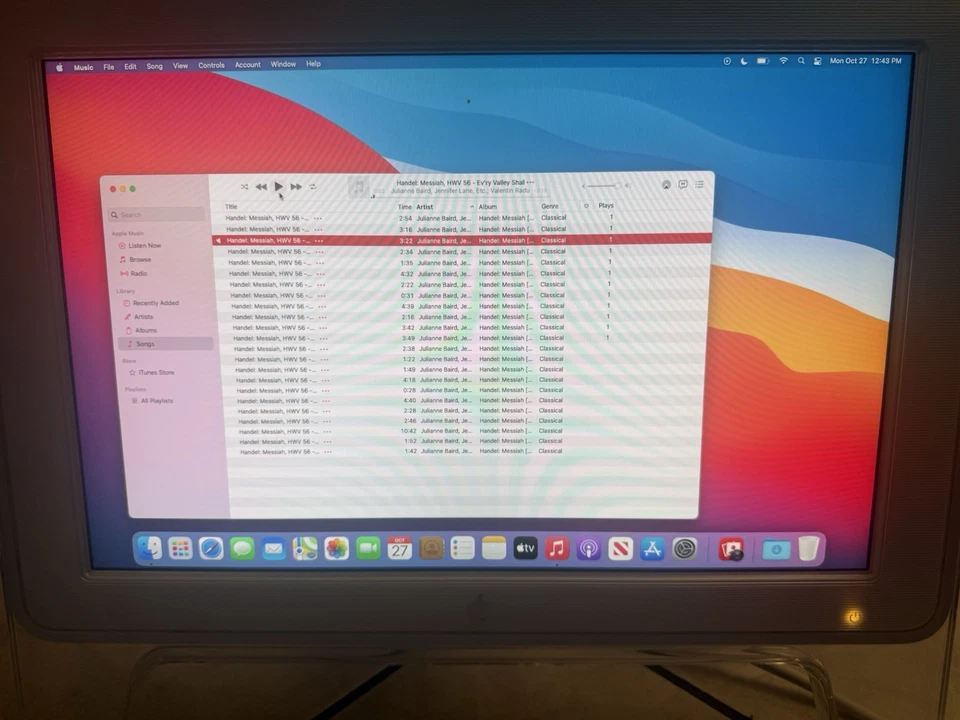 Apple Cinema Display 20" Acrylic ADC A1038 M8893ZM/A Tested Works - Image 4 of 4