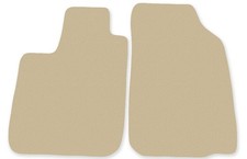 Vorne Autoteppiche für Dacia Logan limousine 2004-2014, Beige Velour