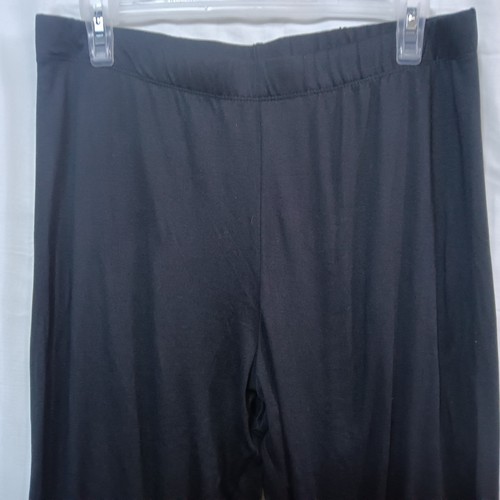 Bobbie Brooks Ladies Women Knit Straight Pull Up Pants XL Black Stretchy - Picture 2 of 8