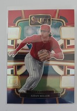 2024 Panini Select - Concourse Aidan Miller #9 Red & Blue Prizm (RC)