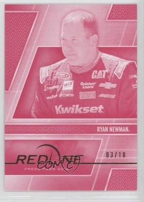 2014 Press Pass Redline Color Proof Magenta 3/10 Ryan Newman #42 0c6