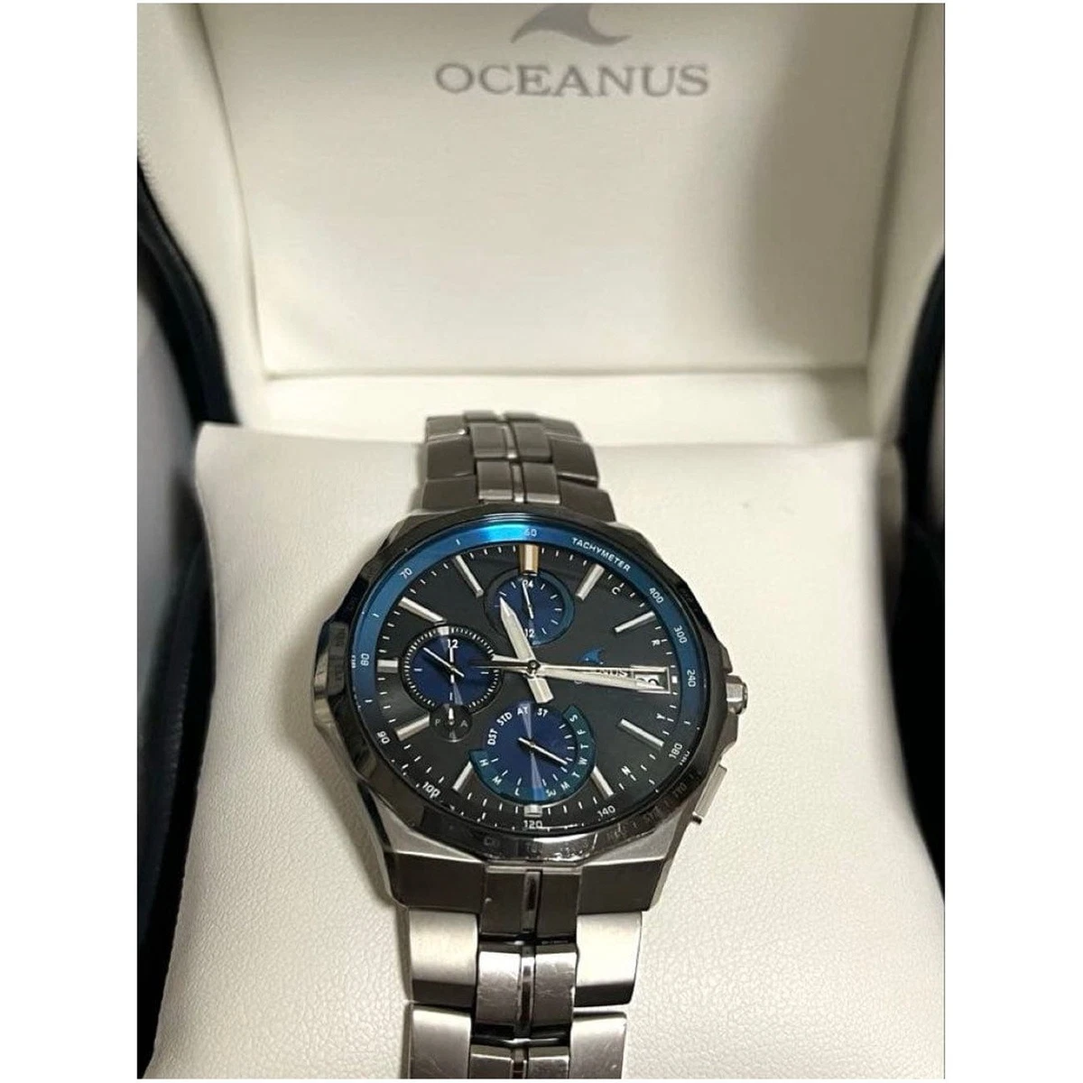 Reloj Casio Oceanus Manta OCW-S5000E-1AJF Titanio Bluetooth Radio Solar en Caja