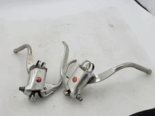 used-Vintage  Dia Compe Brake Levers  1984 Safety Drop Bar Red Dot 22mm