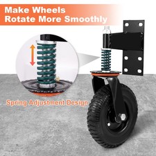 1/2pack 8inch Gate Wheel, Moves Smoothly Fence Gate Wheel, 600 Lb