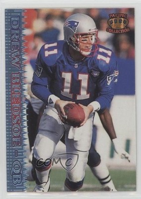 1995 Pacific Blue Drew Bledsoe #133 0q3