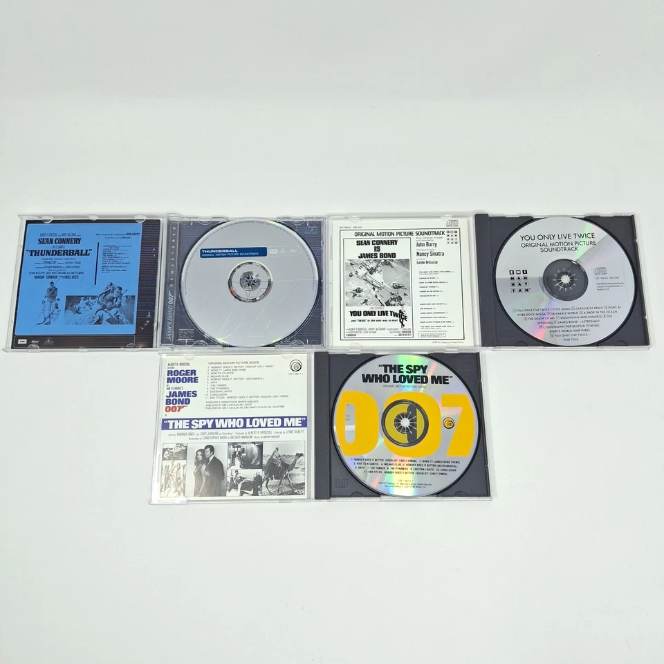 James Bond 007 3 CD Lot Thunderball The Spy Who Loved Me You Only Live Twice - Image 3 of 4