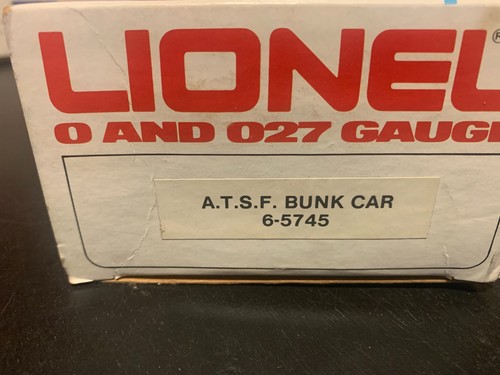 Lionel ATSF Bunk Car 6-5745 1986 - scatola aperta - mai usata - Foto 3 di 3
