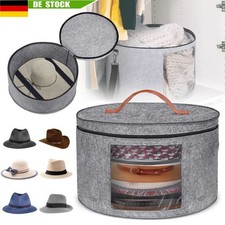 Hutschachtel Rund Filz Hut Aufbewahrungsbox Stoff Durchsichtigem Fenster ,