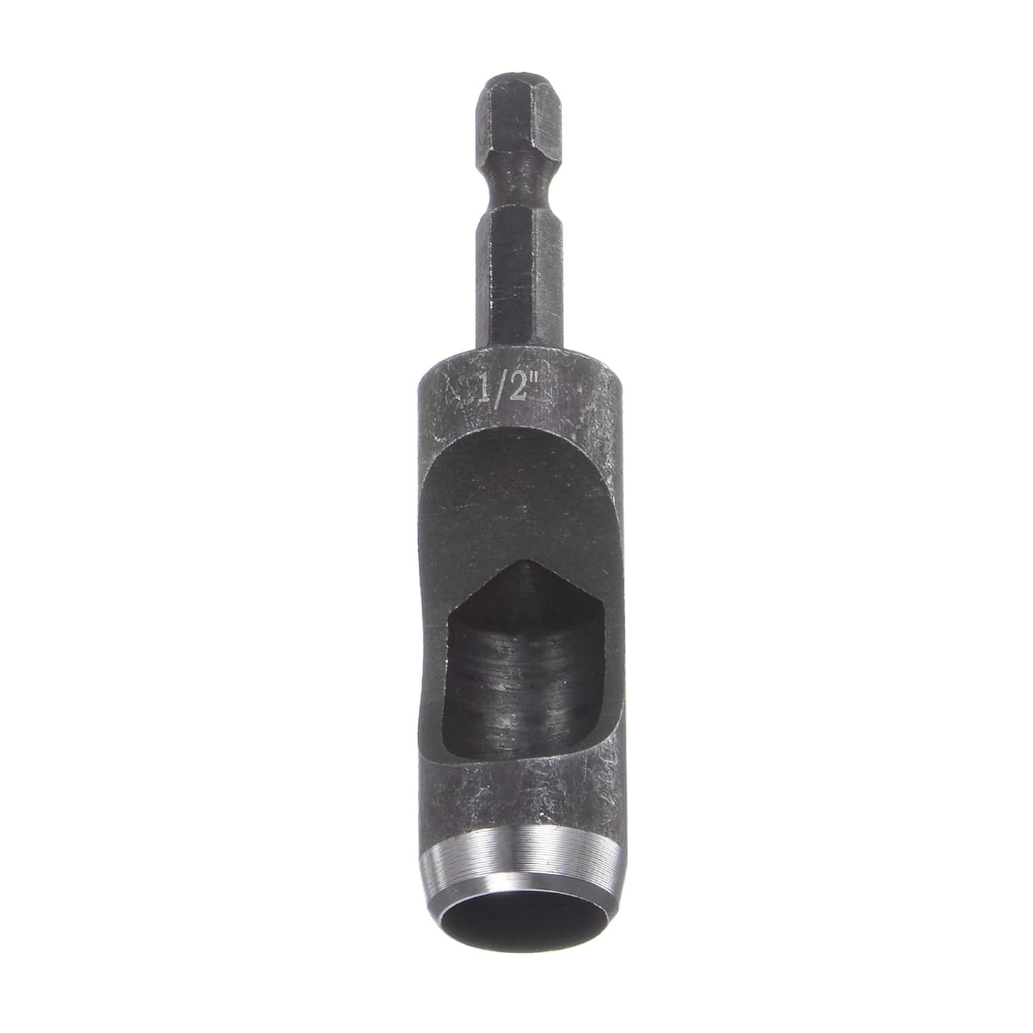 HARFINGTON Leather Hollow Punch Hex Shank for Drills, 1/2" Dia Hole 1/2 inch 